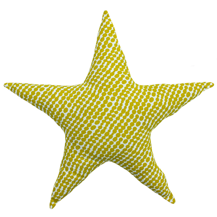 PRINTED STAR CUSHION MUST/GREY