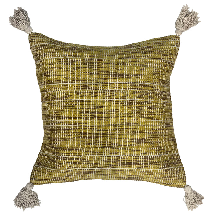 SHILO 50X50 CUSHION CASE OCHRE GREE