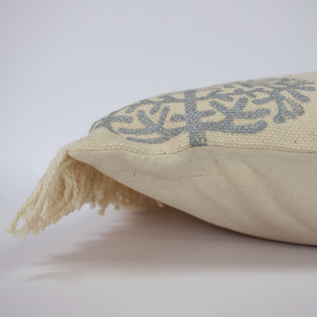 TULSA 40X60 CUSHION CASE SILV/NATUR