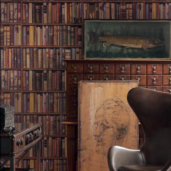 Library Wallpaper - Multi, Wallpaper - Andrew Martin