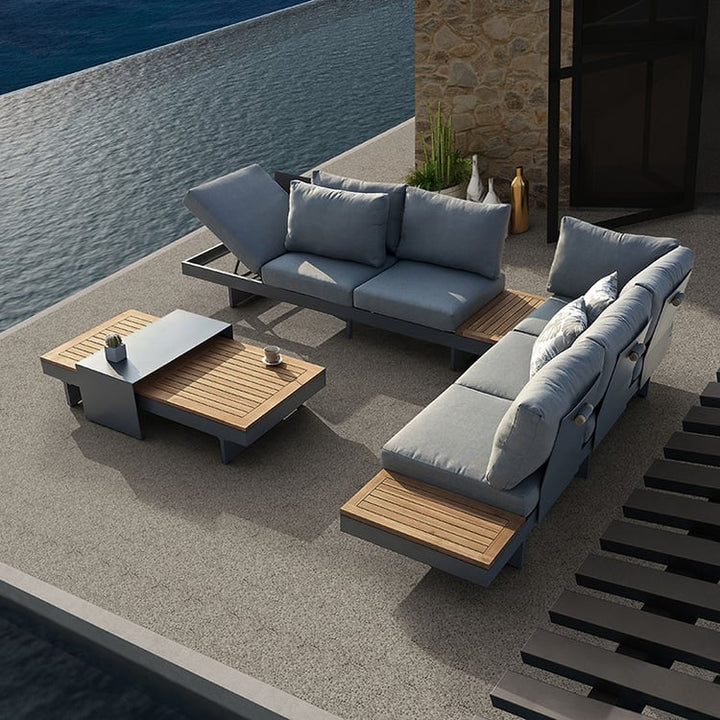 Stony 6 Seater Outdoor Sectional Sofa set