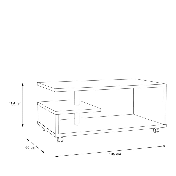 Bailey Coffee Table in Antique Oak