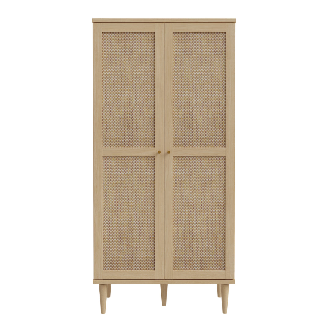 Calasetta 2 Door Display Cabinet in Rattan