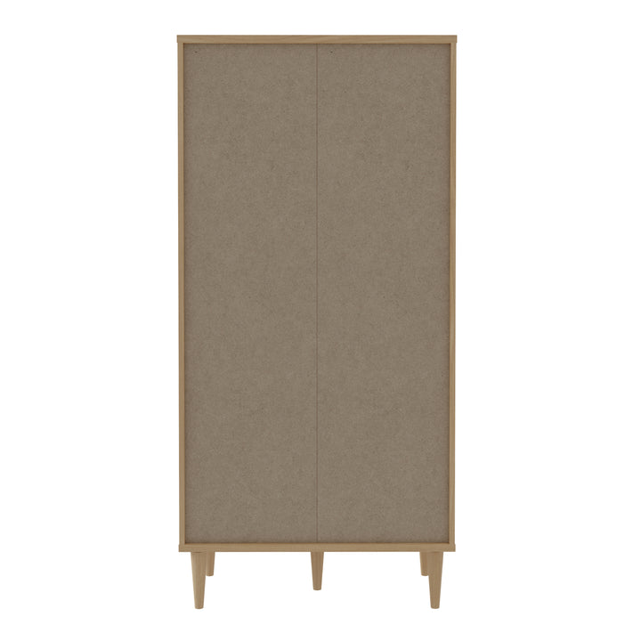 Calasetta 2 Door Display Cabinet in Rattan
