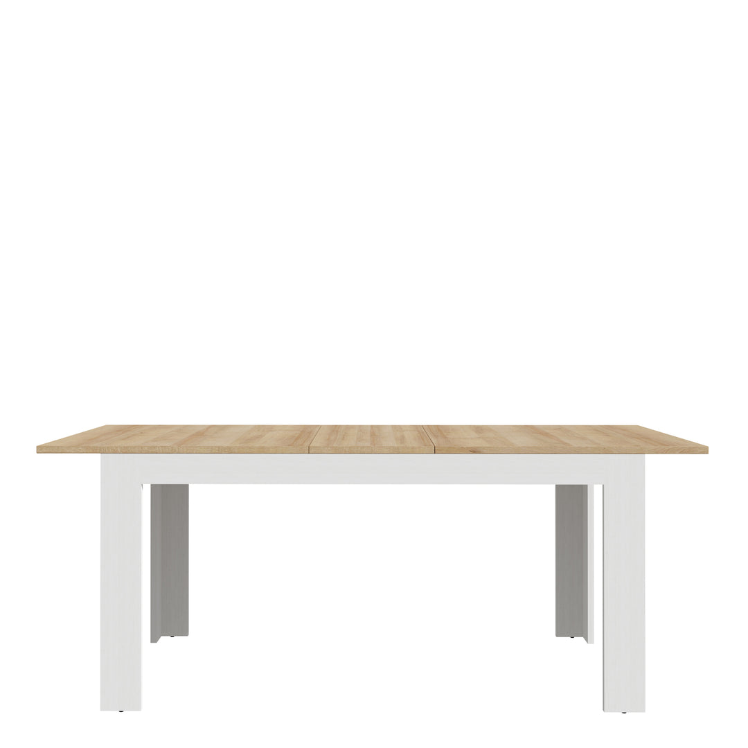 Bohol Extending Dining Table 160-207cm in Riviera Oak/White