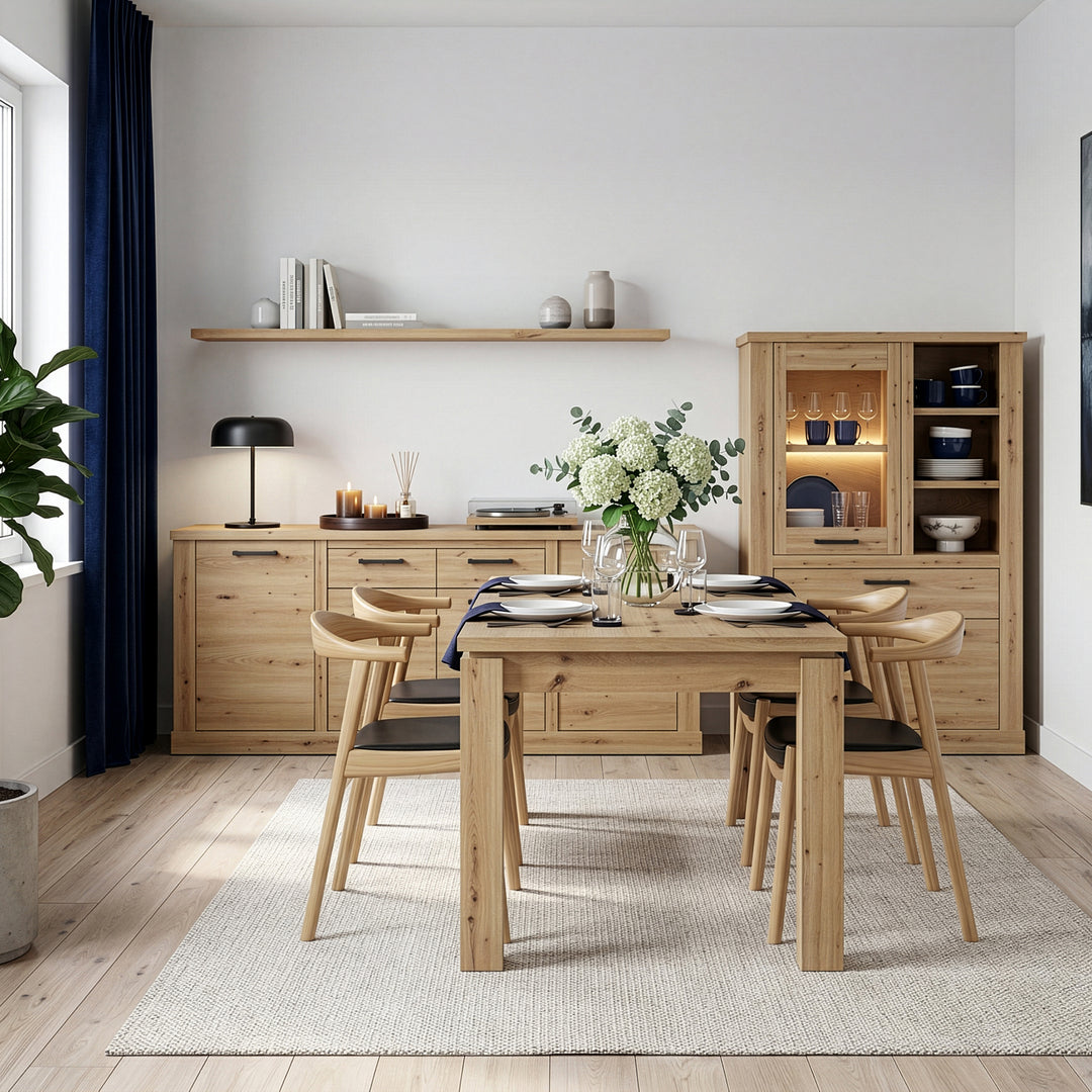 Corona Display Cabinet in Artisan Oak