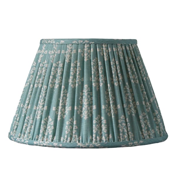 Primrose Lampshade Sprig Turquoise, Lampshade, 16 Inch - Andrew Martin