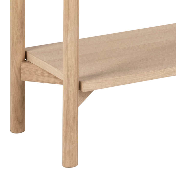 Braidwood Bookcase with 4 Shelves in White Oak Veneer