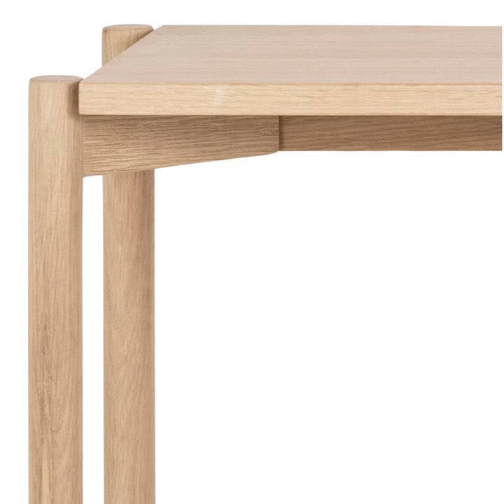 Braidwood Bookcase with 4 Shelves in White Oak Veneer