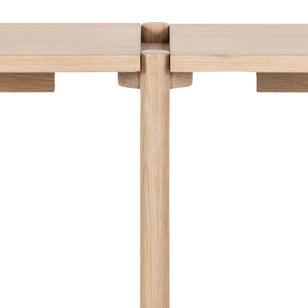 Braidwood Bookcase with 4 Shelves in White Oak Veneer