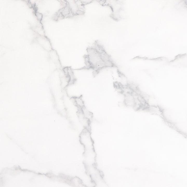 Barossa Coffee Table with White Marble Carrara Top & Black Base 40cm