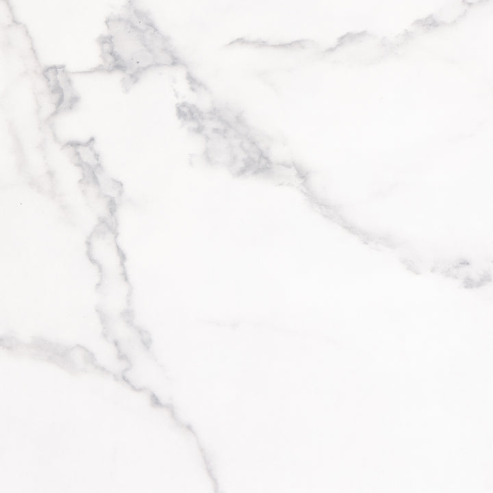 Barossa Coffee Table with White Marble Carrara Top & Black Steel Base 60cm