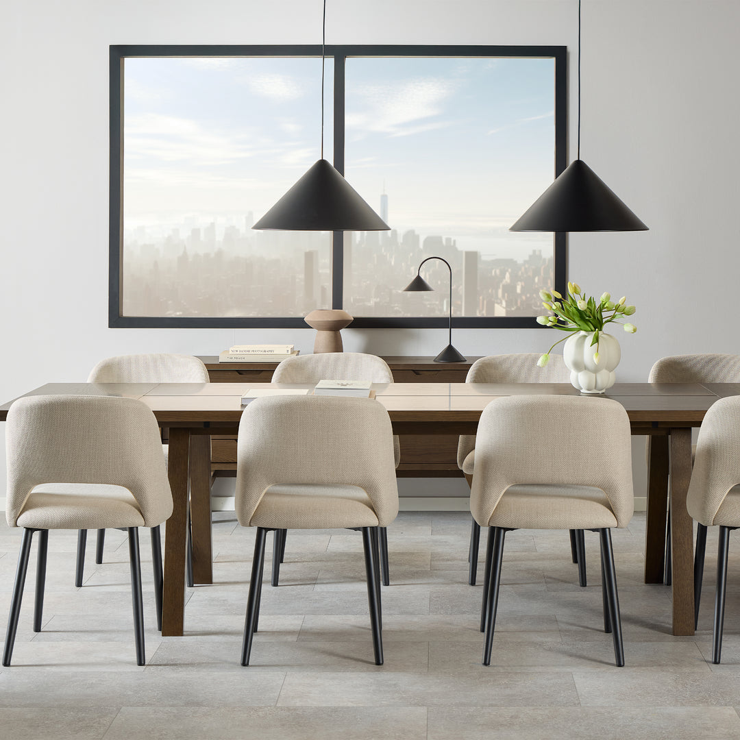 A-Line Extendable Dining Table in Smoked Oak 200/286 x 74.6 x 95cm