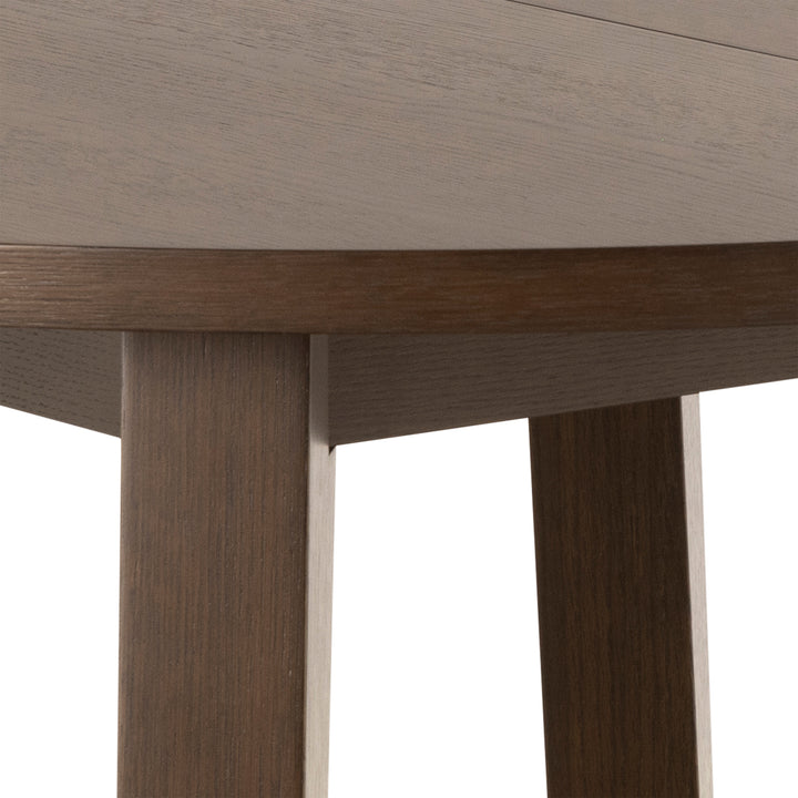 A-Line Round Extendable Dining Table in Smoked Oak 120/220 x 120 x 75cm
