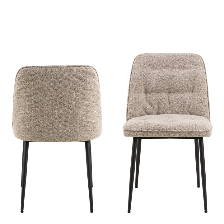 Brooke Dining Chair in Monza Beige Set of 2