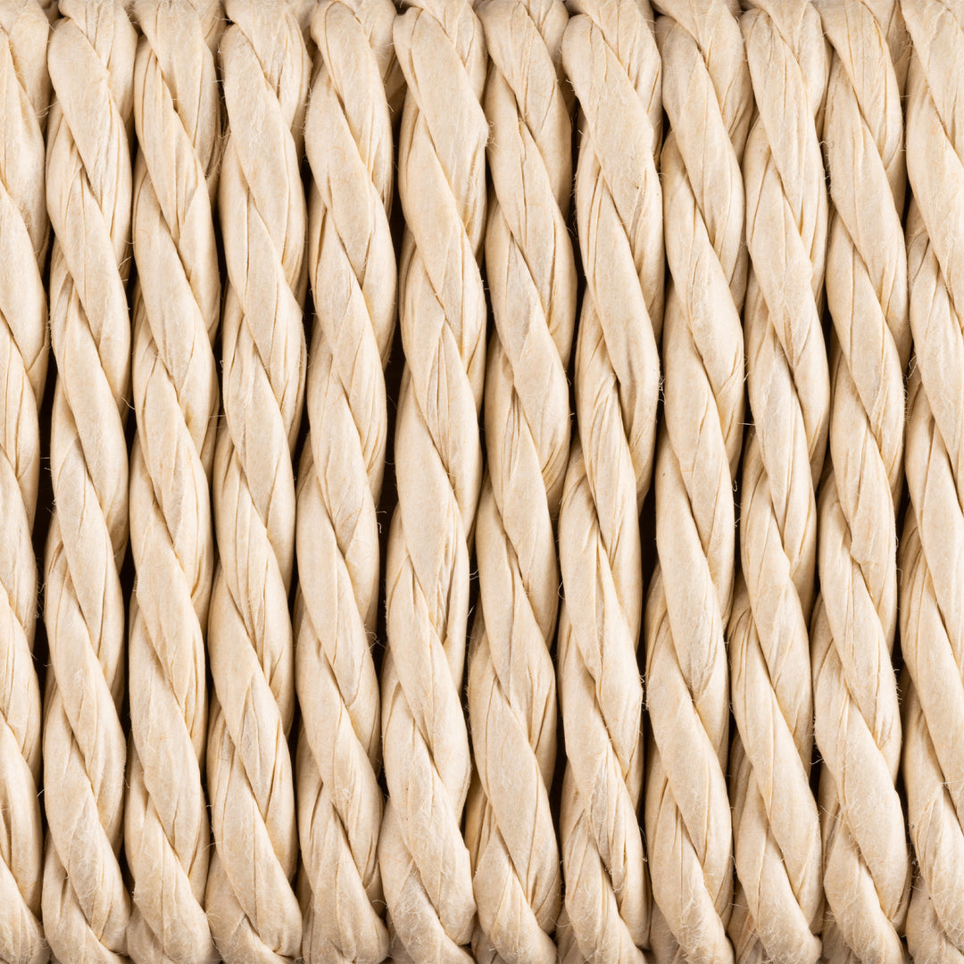 Alvin Weaved Bench in Off White