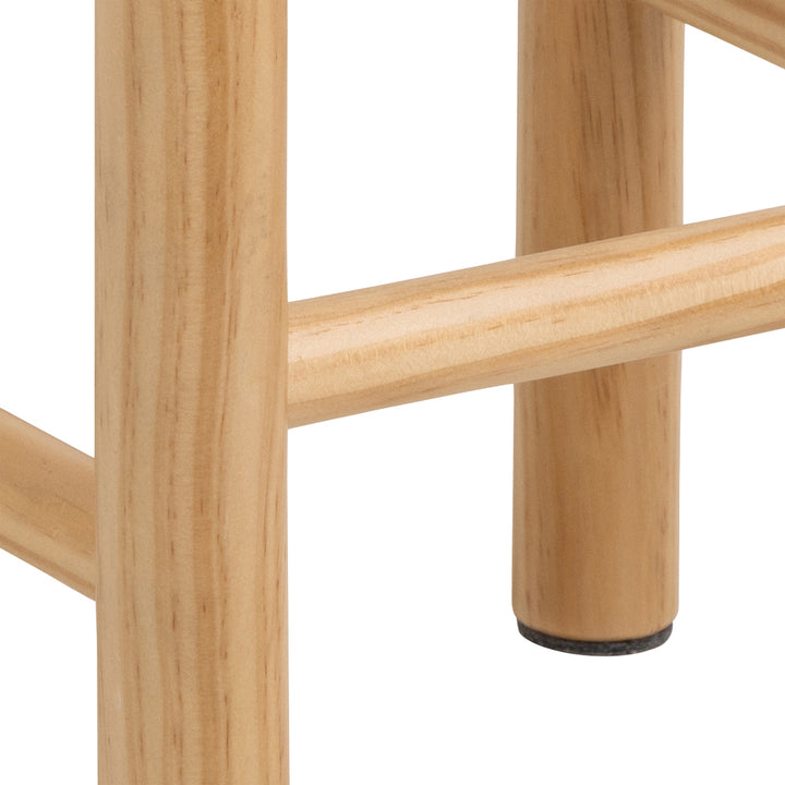 Alvin Weaved Stool in Off White