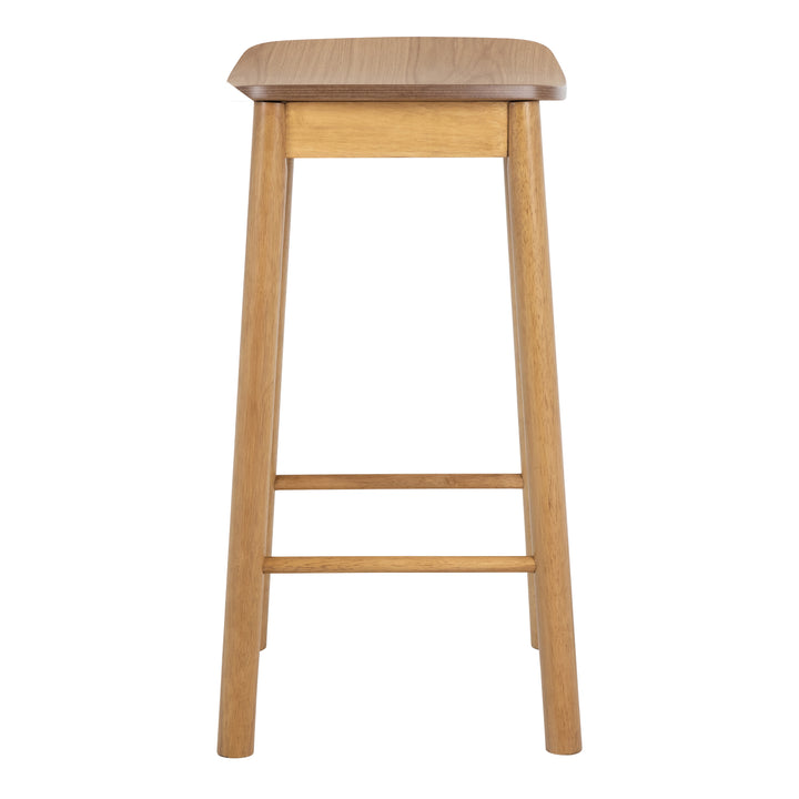 Barlow Bar Stool Without Back in Matt Oak Set of 2