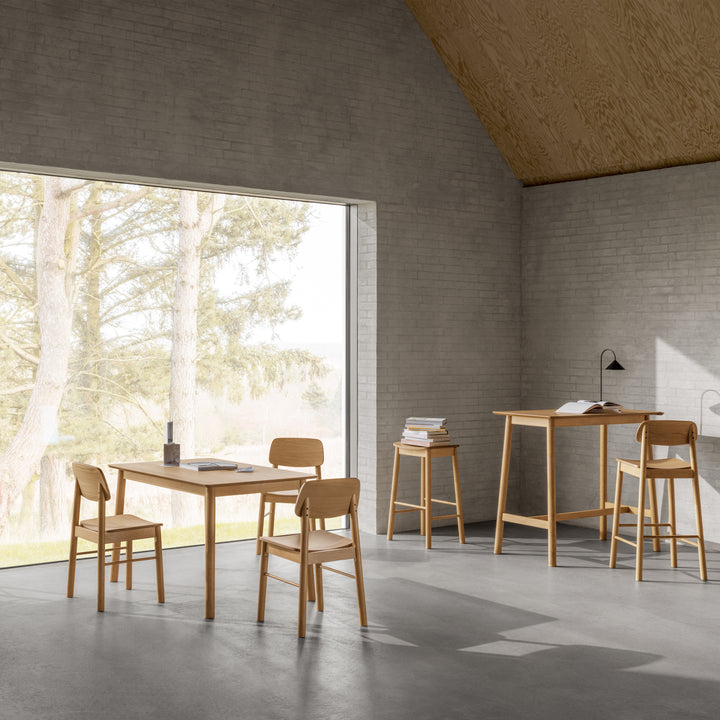 Barlow Bar Stool in Matt Oak Set of 2