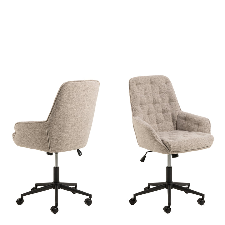 Erik Gas Lift Desk Chair in Monza Beige