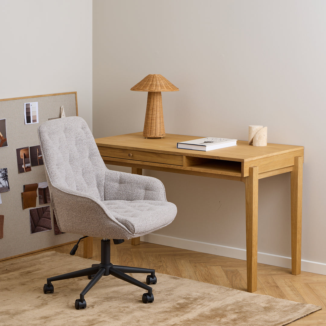 Erik Gas Lift Desk Chair in Monza Beige
