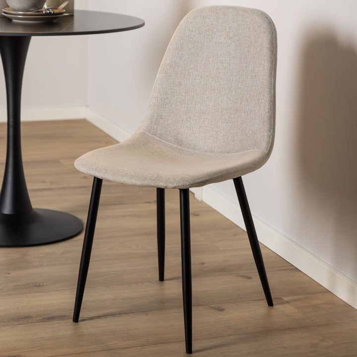 Celia Dining Chair in Beige Set of 4