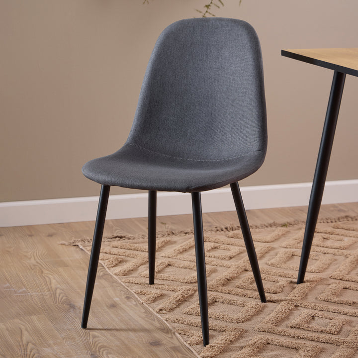 Celia Dining Chair in Light Grey Set of 4