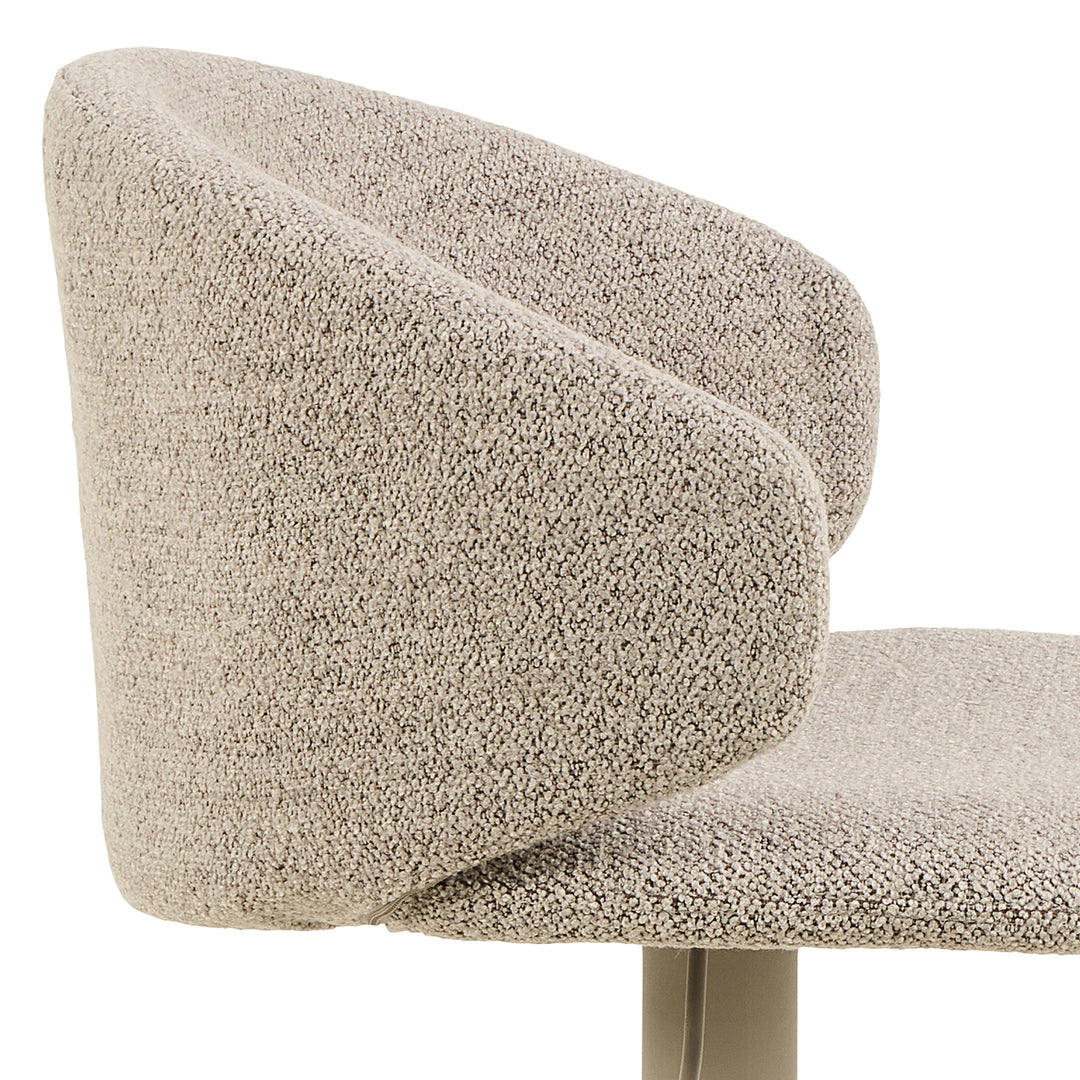 Ella Swivel Beige Bar Stool Set of 2