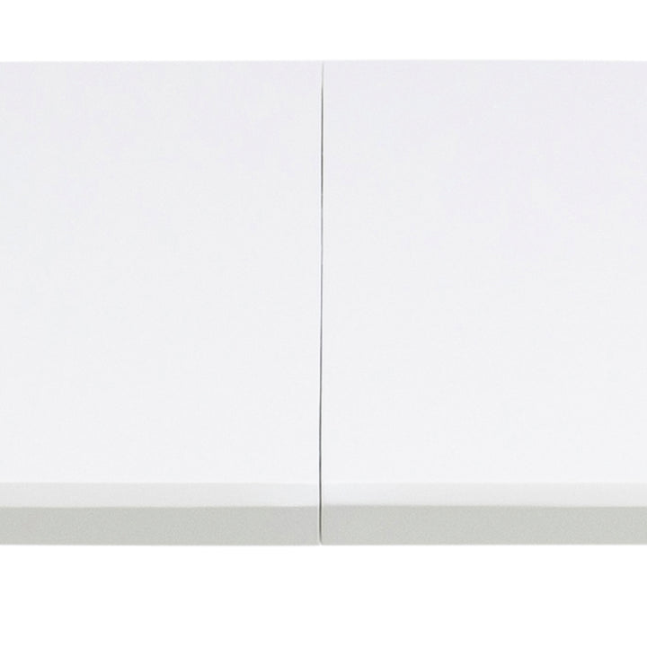 Belina Oval Dining Table in White & Oak