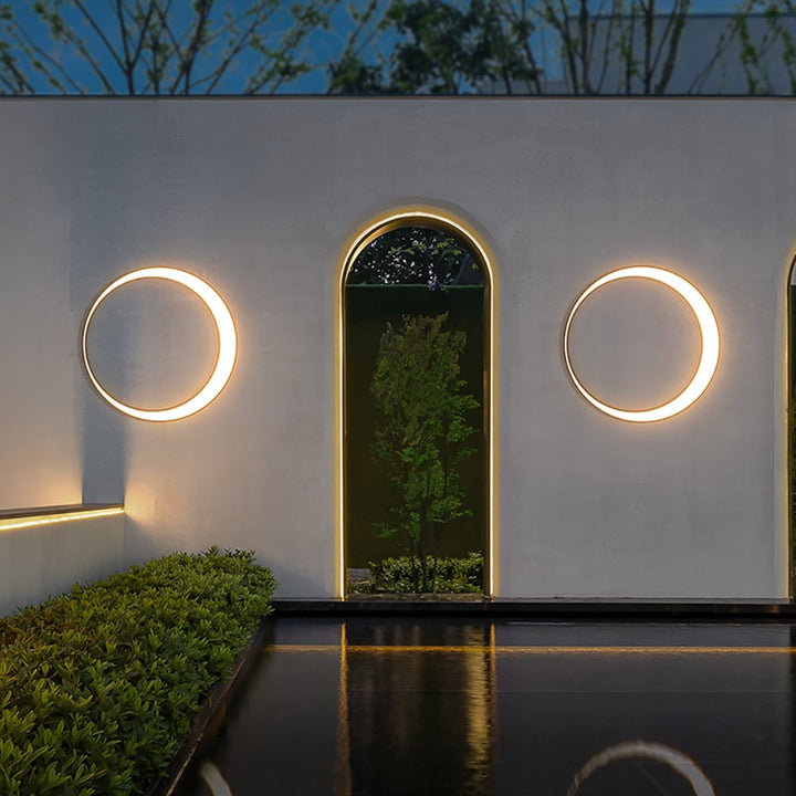 Modern Outdoor LED Wall Sconces Round