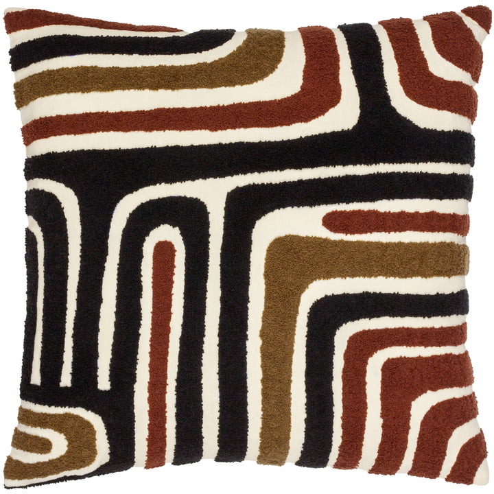 ABBE 50X50 CUSHION CASE OX BLOOD/BLACK