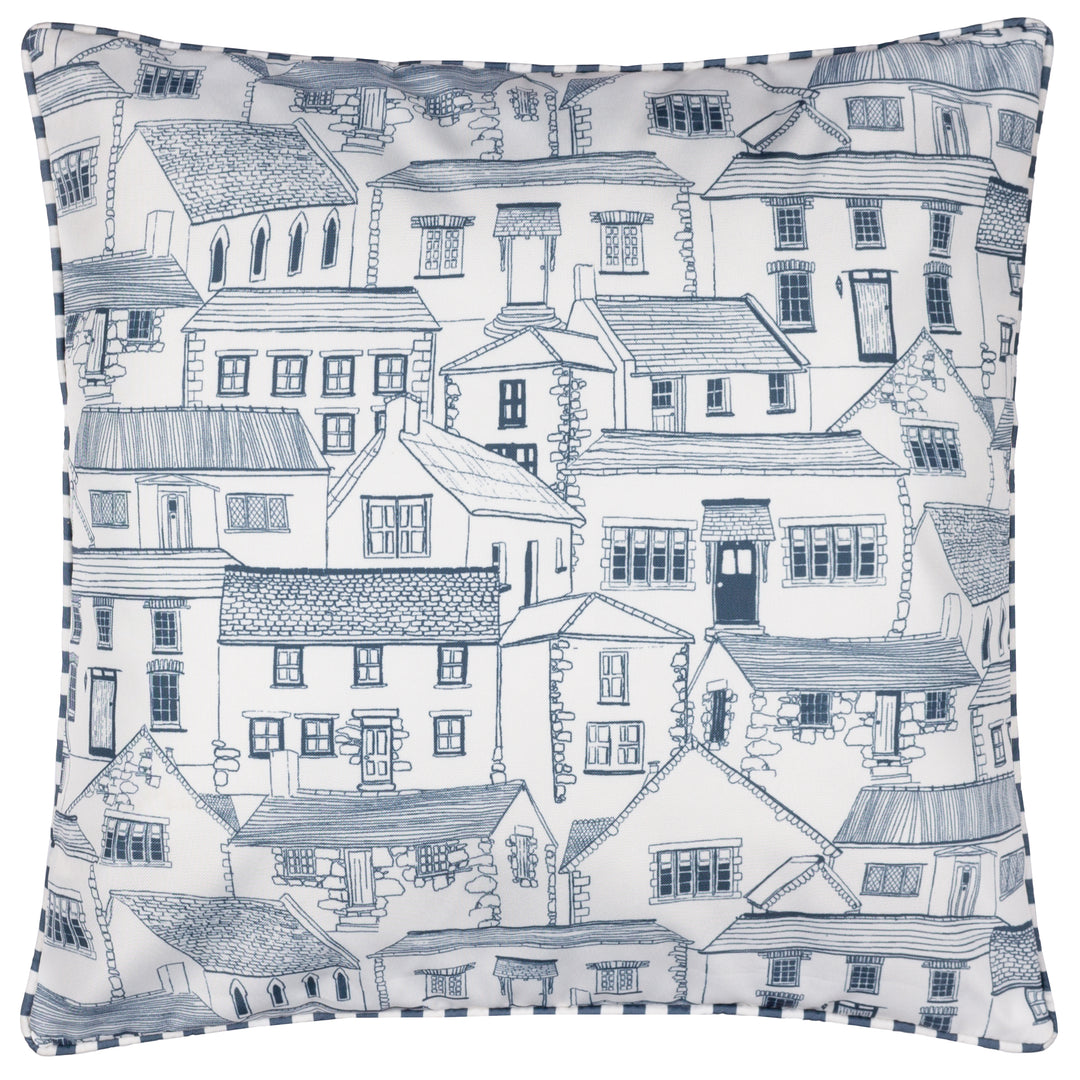 Abersoch Town 45x45 Outdoor Cushion Case Sail Blue - image 2