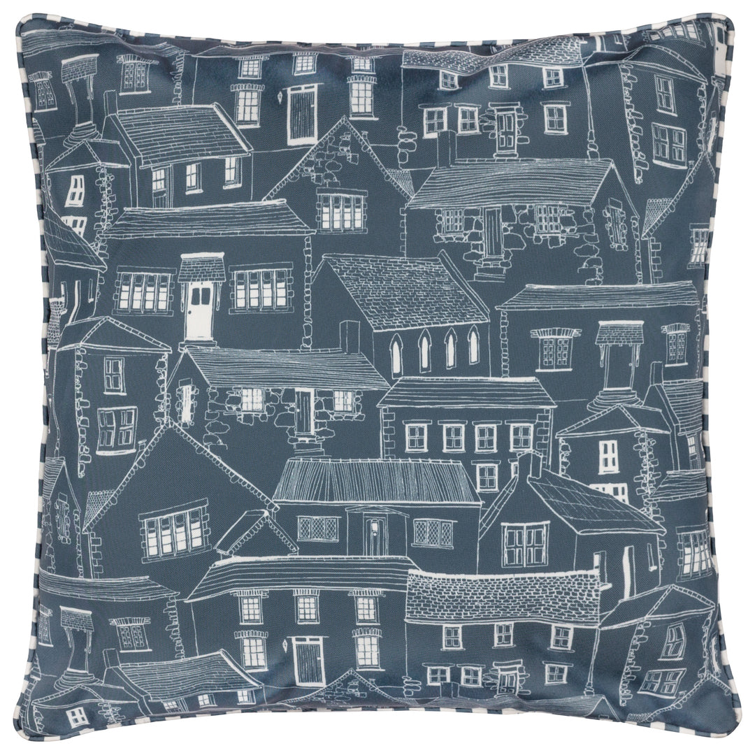 Abersoch Town 45x45 Outdoor Cushion Case Sail Blue - image 3