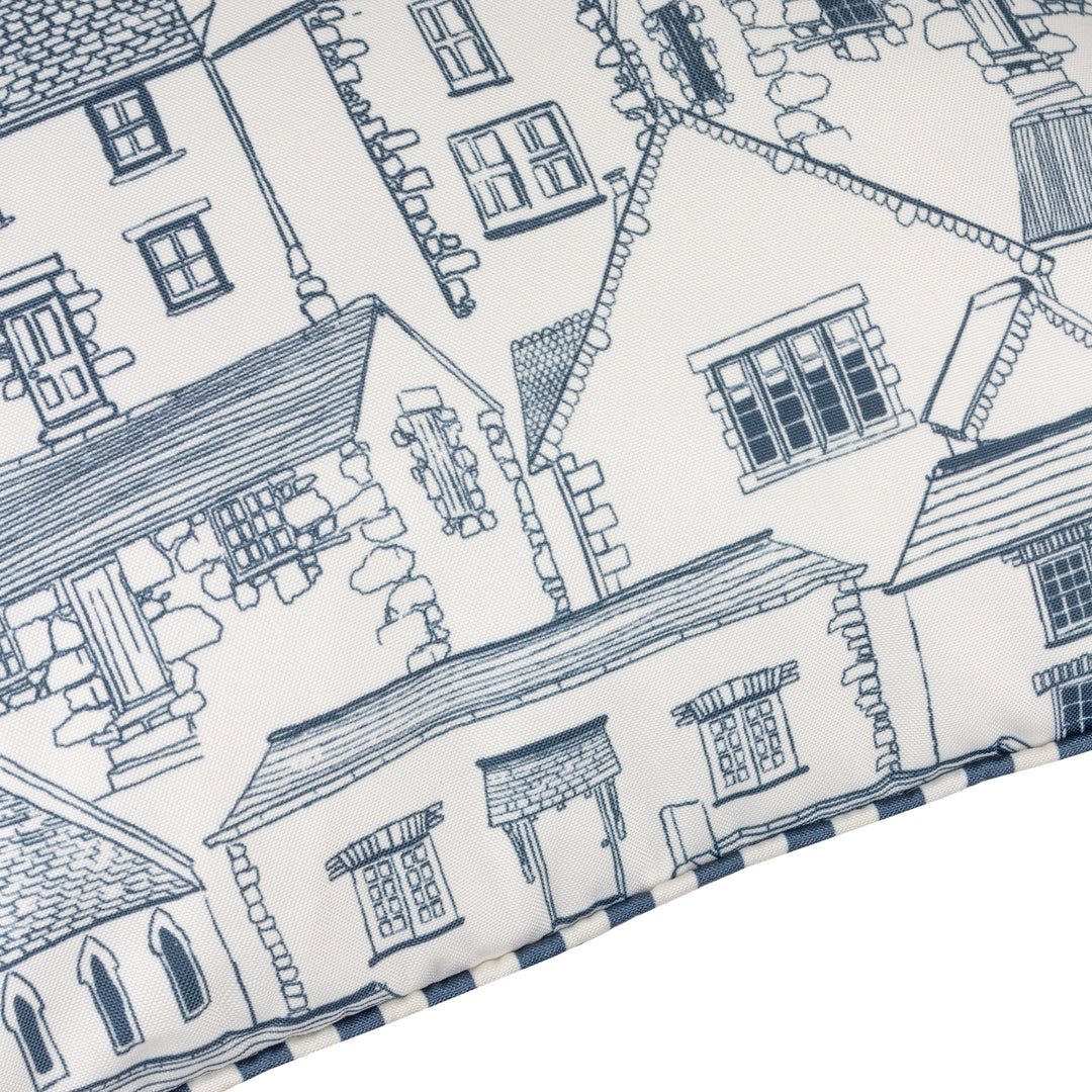 Abersoch Town 45x45 Outdoor Cushion Case Sail Blue - image 5