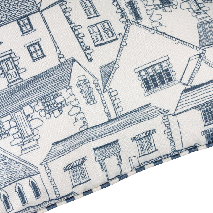 Abersoch Town 45x45 Outdoor Cushion Case Sail Blue - image 5