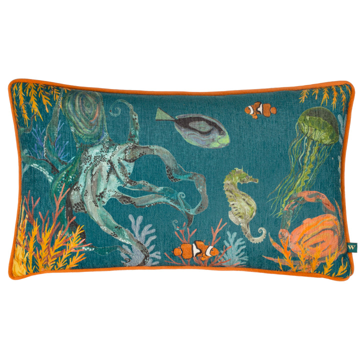ABYSS SEA CREATURES 30X50 CUSHION CASE MULTI