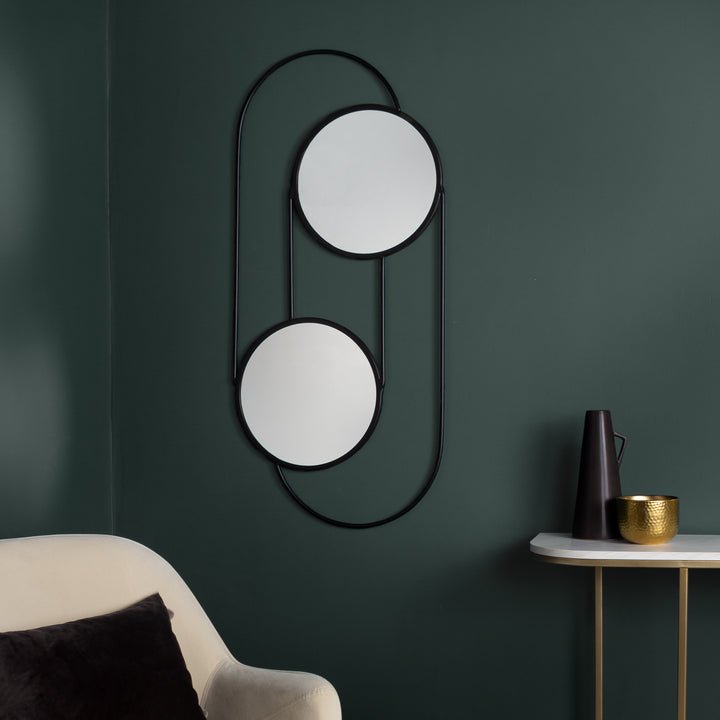 Abstract Double Mirror Black - image 3