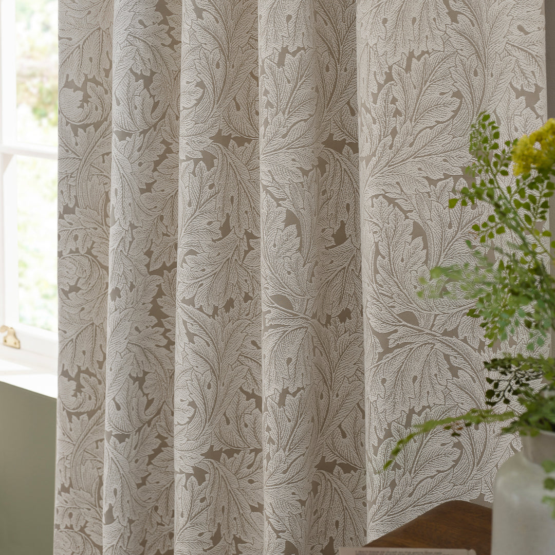 Acanthus 117x183 Pencil Pleat Curtains Linen - image 2