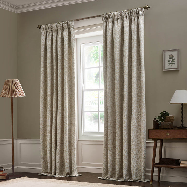 Acorn Tonal 117x137 Pencil Pleat Curtains Linen - image 7