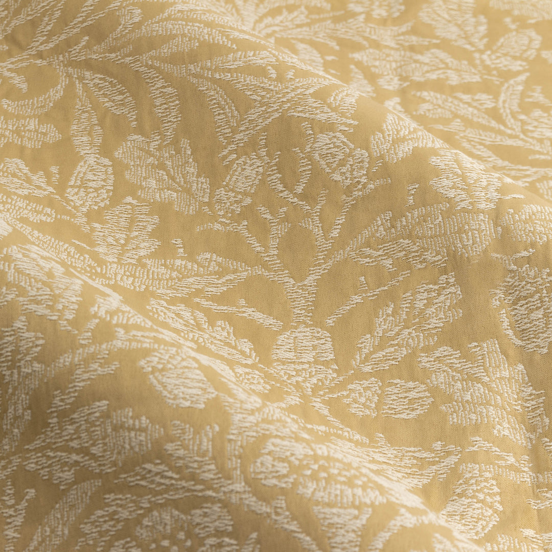 Acorn Tonal 167x228 Pencil Pleat Curtains Gold - image 6