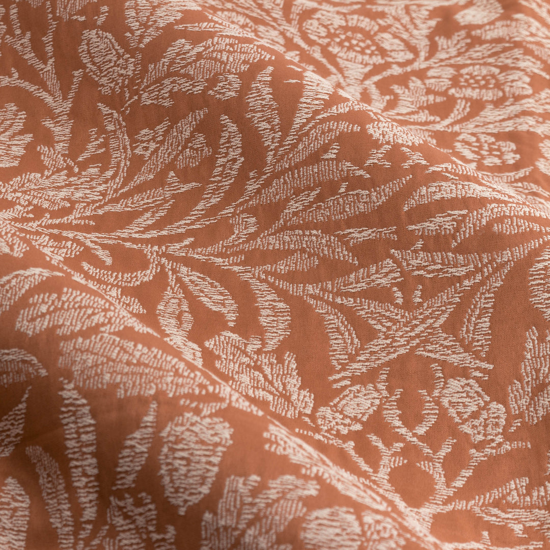 Acorn Tonal 228x137 Pencil Pleat Curtains Brick - image 6