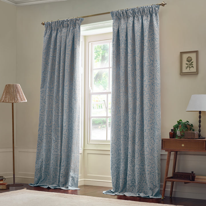 Acorn Tonal 229x183 Pencil Pleat Curtains Wedgewood - image 6