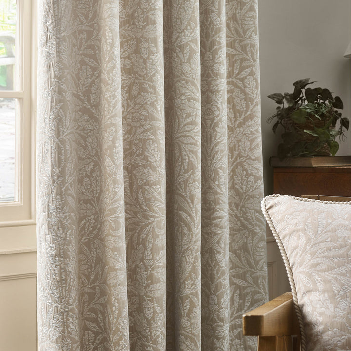 Acorn Tonal 228x228 Pencil Pleat Curtains Linen - image 5
