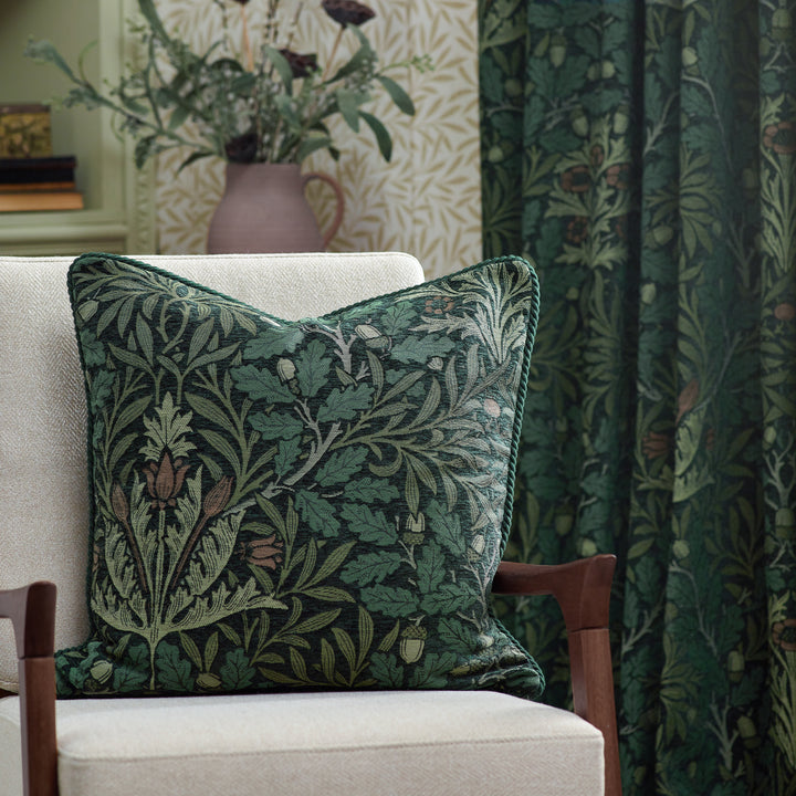 Acorn Multi 167x228 Pencil Pleat Curtains Thyme/Forest - image 4