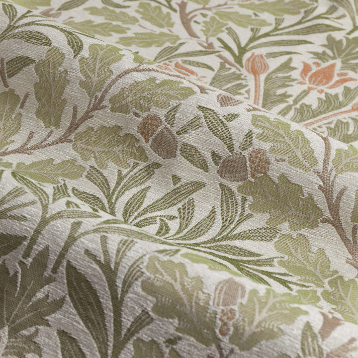 Acorn Multi 228x182 Pencil Pleat Curtains Stone/Sage - image 5