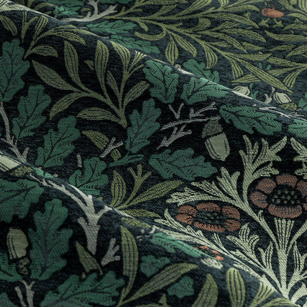 Acorn Multi 228x182 Pencil Pleat Curtains Thyme/Forest - image 5