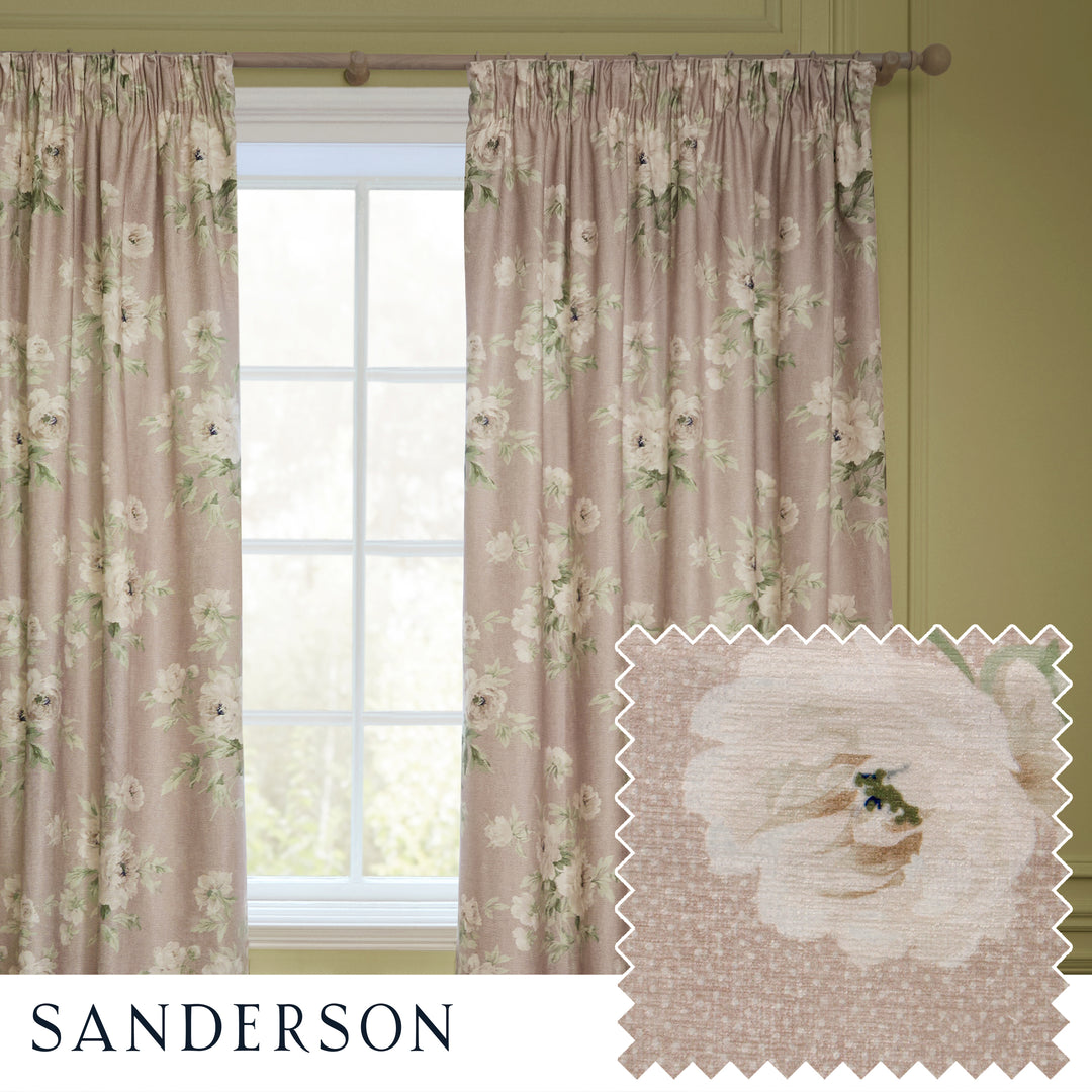Adele 117x182 Eyelet Curtains Rose
