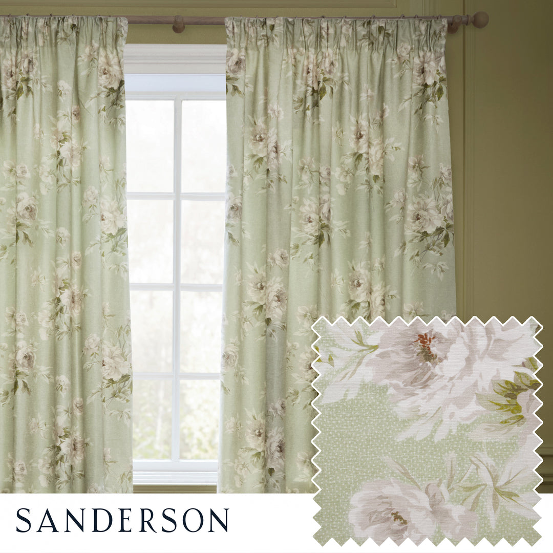 Adele 228x182 Eyelet Curtains Sage