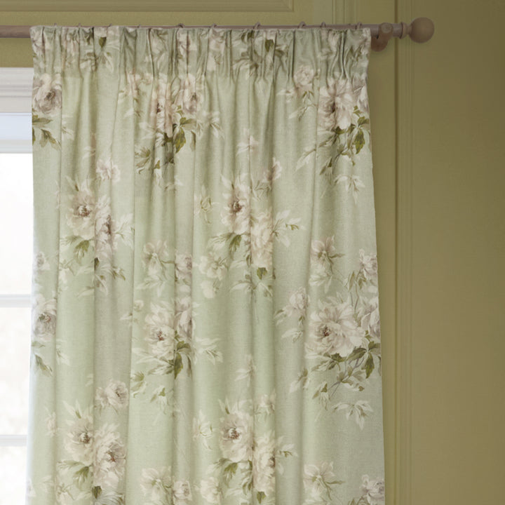 ADELE 228X228 EYELET CURTAINS SAGE