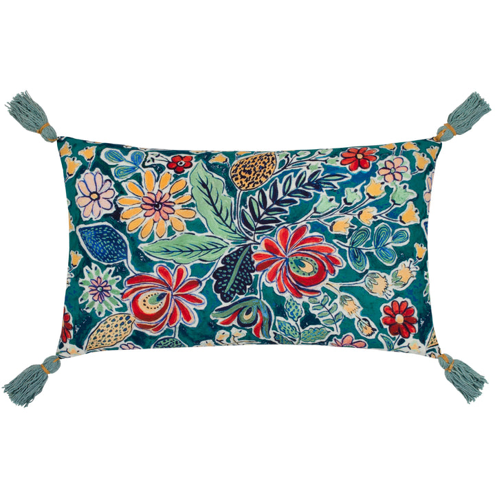 ADELINE 30X50 CUSHION CASE MULTI/TEAL